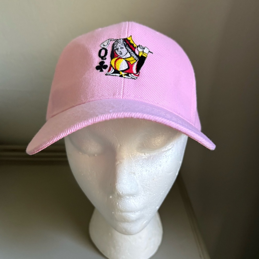 Pink Cap with “Queen of Golf Clubs” Design